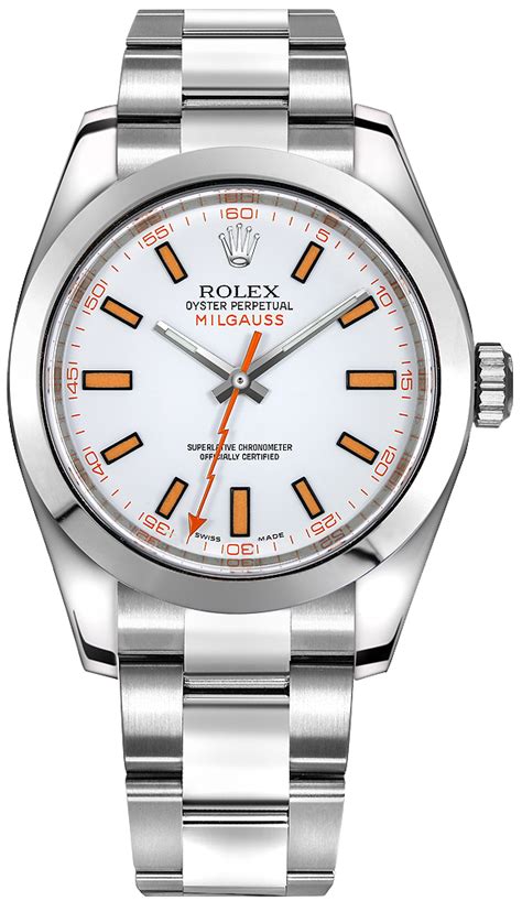 rolex milgauss 116400 white